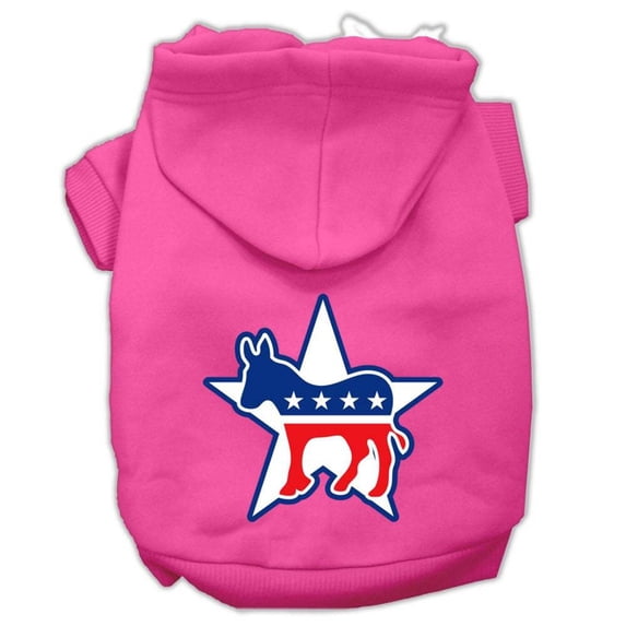 Pet, Dog Cat Hoodie Screen Printed, "Democrat"