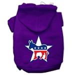 Pet, Dog Cat Hoodie Screen Printed, "Democrat"