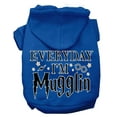 thumbnail image 1 of Pet Dog  Cat Hoodie Screen Printed, "Everyday I'm Mugglin", 1 of 10