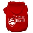 thumbnail image 1 of Pet Dog  Cat Hoodie Screen Printed, "Game of Bones", 1 of 10