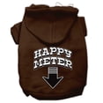 thumbnail image 1 of Pet, Dog  Cat Hoodie Screen Printed, "Happy Meter", 1 of 11