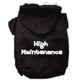thumbnail image 1 of Pet, Dog  Cat Hoodie Screen Printed, "High Maintenance", 1 of 10