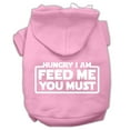 thumbnail image 1 of Pet, Dog  Cat Hoodie Screen Printed, "Hungry I Am, Feed Me You Must", 1 of 10
