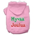 thumbnail image 1 of Pet Dog  Cat Hoodie Screen Printed, "Hyvaa Joulua", 1 of 10
