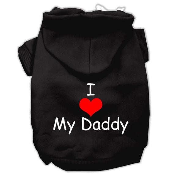 Pet, Dog  Cat Hoodie Screen Printed, "I Love My Daddy"