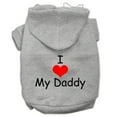 thumbnail image 1 of Pet, Dog  Cat Hoodie Screen Printed, "I Love My Daddy", 1 of 10