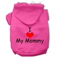thumbnail image 1 of Pet, Dog  Cat Hoodie Screen Printed, "I Love My Mommy", 1 of 10