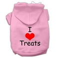 thumbnail image 1 of Pet, Dog  Cat Hoodie Screen Printed, "I Love Treats", 1 of 10