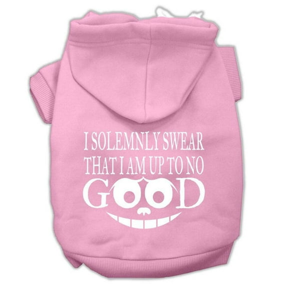Pet Dog Cat Hoodie Screen Printed, "I Solemnly Swear That I Am Up To No Good"