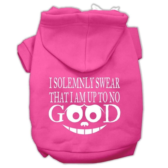Pet Dog Cat Hoodie Screen Printed, "I Solemnly Swear That I Am Up To No Good"