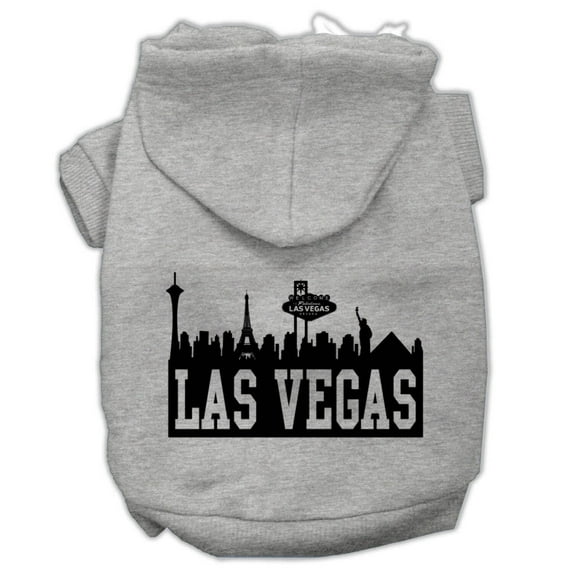 Pet, Dog Cat Hoodie Screen Printed, "Las Vegas Skyline"