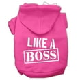 thumbnail image 1 of Pet, Dog  Cat Hoodie Screen Printed, "Like A Boss", 1 of 10