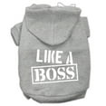 thumbnail image 1 of Pet, Dog  Cat Hoodie Screen Printed, "Like A Boss", 1 of 11