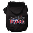 thumbnail image 1 of Pet Dog  Cat Hoodie Screen Printed, "Little Firecracker", 1 of 10
