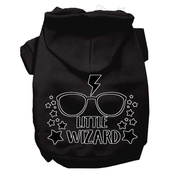 Pet Dog Cat Hoodie Screen Printed, "Little Wizard"