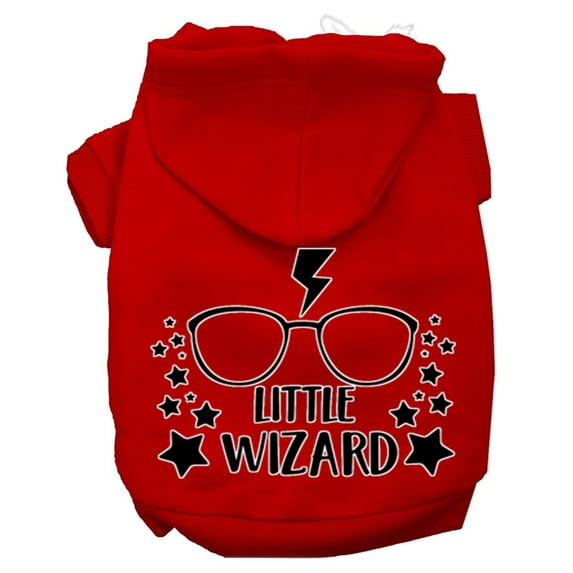 Pet Dog Cat Hoodie Screen Printed, "Little Wizard"