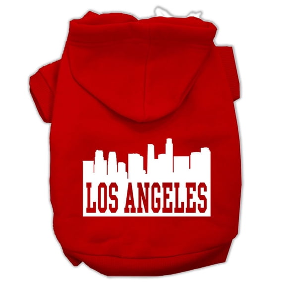 Pet Dog Cat Hoodie Screen Printed, "Los Angeles Skyline"