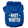 thumbnail image 1 of Pet Dog  Cat Hoodie Screen Printed, "Most Wanted", 1 of 11