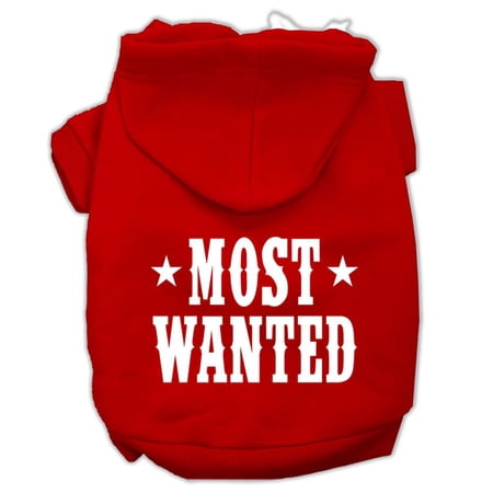 Pet Dog Cat Hoodie Screen Printed, "Most Wanted"