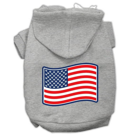Pet Dog Cat Hoodie Screen Printed, "Paws And Stripes"