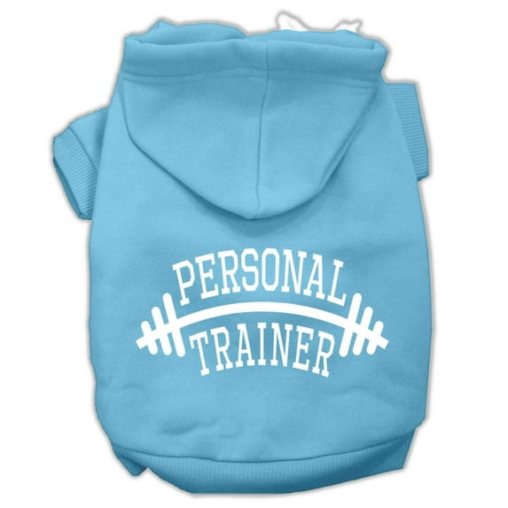 Pet, Dog Cat Hoodie Screen Printed, "Personal Trainer"