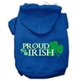 thumbnail image 1 of Pet Dog  Cat Hoodie Screen Printed, "Proud To Be Irish", 1 of 11