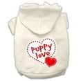 thumbnail image 1 of Pet Dog  Cat Hoodie Screen Printed, "Puppy Love", 1 of 10