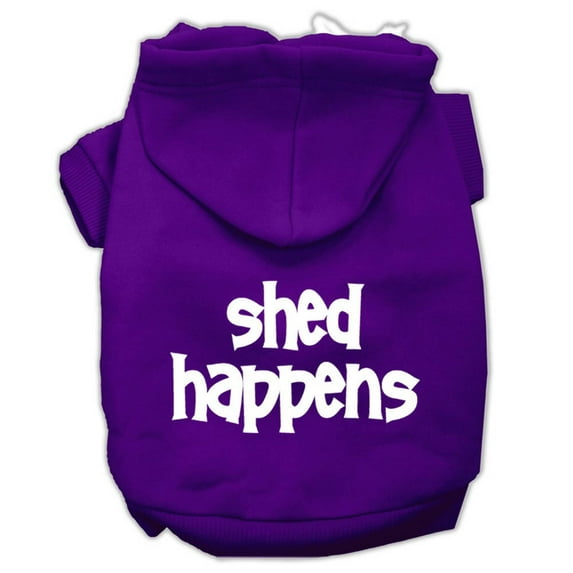 Pet Dog Cat Hoodie Screen Printed, "Shed Happens"