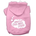 thumbnail image 1 of Pet, Dog  Cat Hoodie Screen Printed, "Smarter Than Most People", 1 of 10