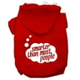 thumbnail image 1 of Pet, Dog  Cat Hoodie Screen Printed, "Smarter Than Most People", 1 of 10