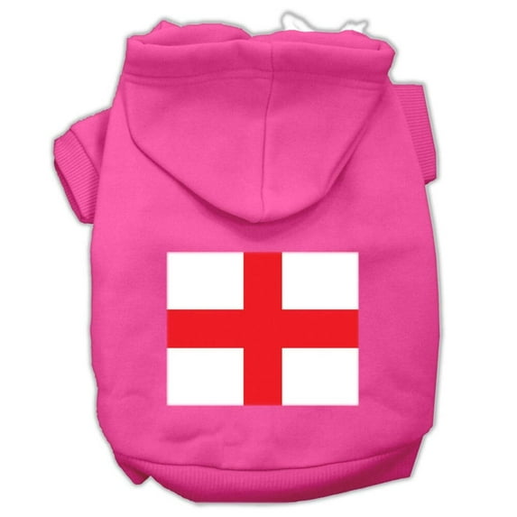 Pet Dog Cat Hoodie Screen Printed, "St. George's Cross"