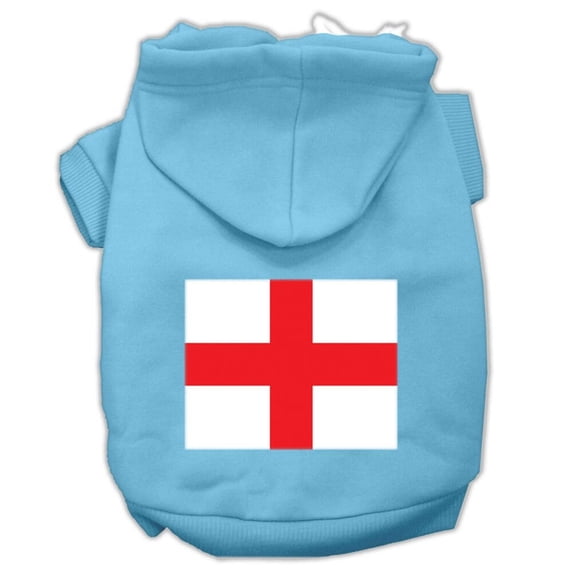 Pet Dog Cat Hoodie Screen Printed, "St. George's Cross"