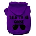 thumbnail image 1 of Pet Dog  Cat Hoodie Screen Printed, "Talk To Me Goose", 1 of 9