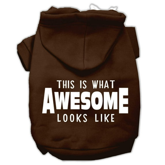 Pet Dog Cat Hoodie Screen Printed, "This Is What Awesome Looks Like"