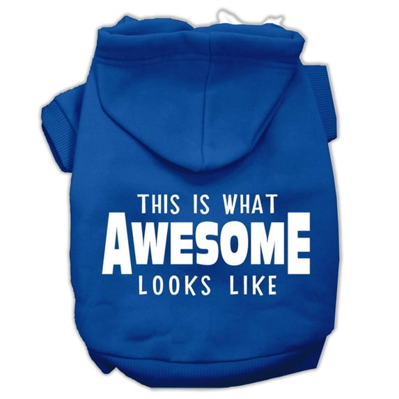 Pet Dog Cat Hoodie Screen Printed, "This Is What Awesome Looks Like"