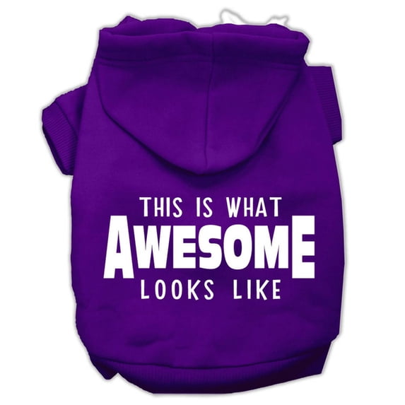 Pet Dog Cat Hoodie Screen Printed, "This Is What Awesome Looks Like"