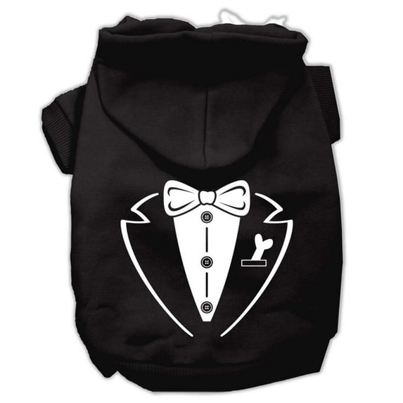 Pet Dog Cat Hoodie Screen Printed, "Tuxedo"