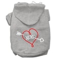 thumbnail image 1 of Pet Dog  Cat Hoodie Screen Printed, "XOXO", 1 of 9