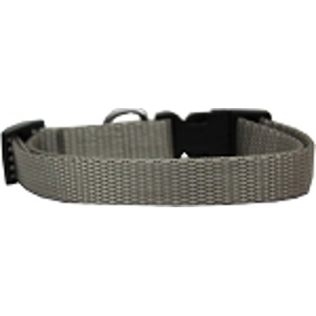 Plain Nylon Cat Safety Collar Silver