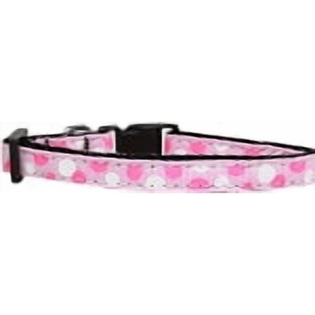 Pet Dog Cat Nylon Collar or Leash 3/8" wide, "Confetti Dots"