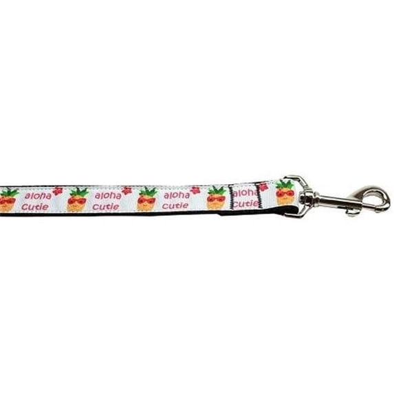 Pet Dog Cat Nylon Collar or Leash, "Aloha Cutie"