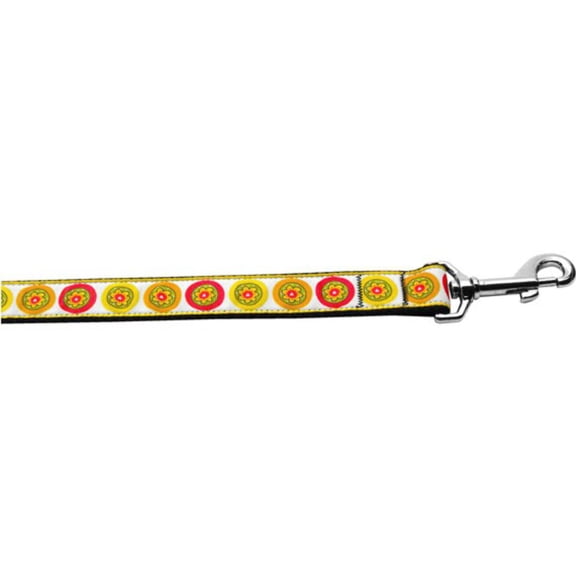 Pet Dog Cat Nylon Collar or Leash, "Autumn Daisies"