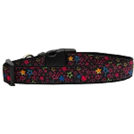Pet Dog Cat Nylon Collar or Leash, "Black Star"