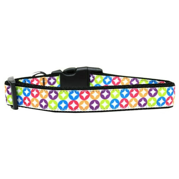 Pet Dog Cat Nylon Collar or Leash, "Bright Diamonds"