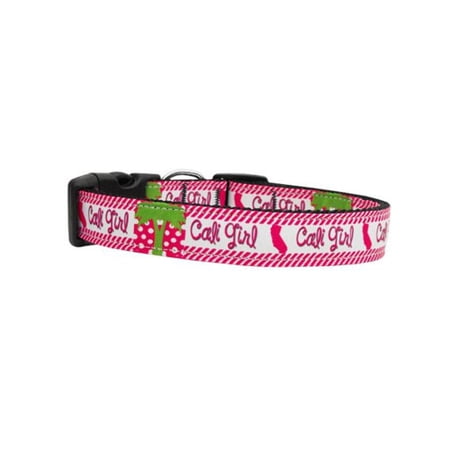 Pet Dog Cat Nylon Collar or Leash, "Cali Girl"