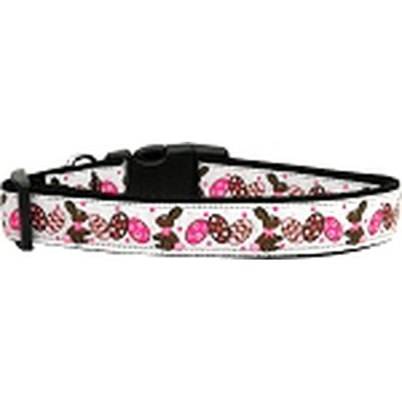 Pet Dog Cat Nylon Collar or Leash, "Chocolate Bunnies"