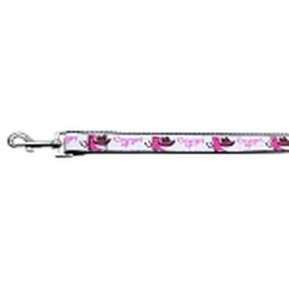 Pet Dog Cat Nylon Collar or Leash, "Cowgirl Up"