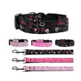 thumbnail image 1 of Pet Dog  Cat Nylon Collar or Leash, "Crazy Hearts", 1 of 4