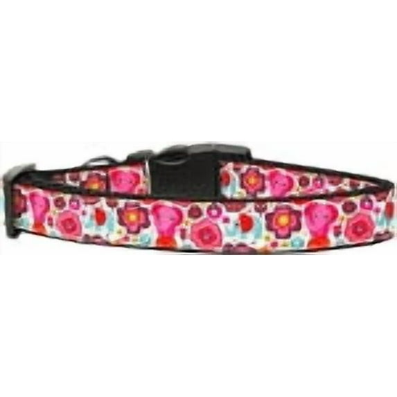 Elephant Elefun Nylon Dog Collar Medium Narrow
