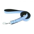 thumbnail image 1 of Pet Dog  Cat Nylon Collar or Leash, "Houndstooth Blue", 1 of 1